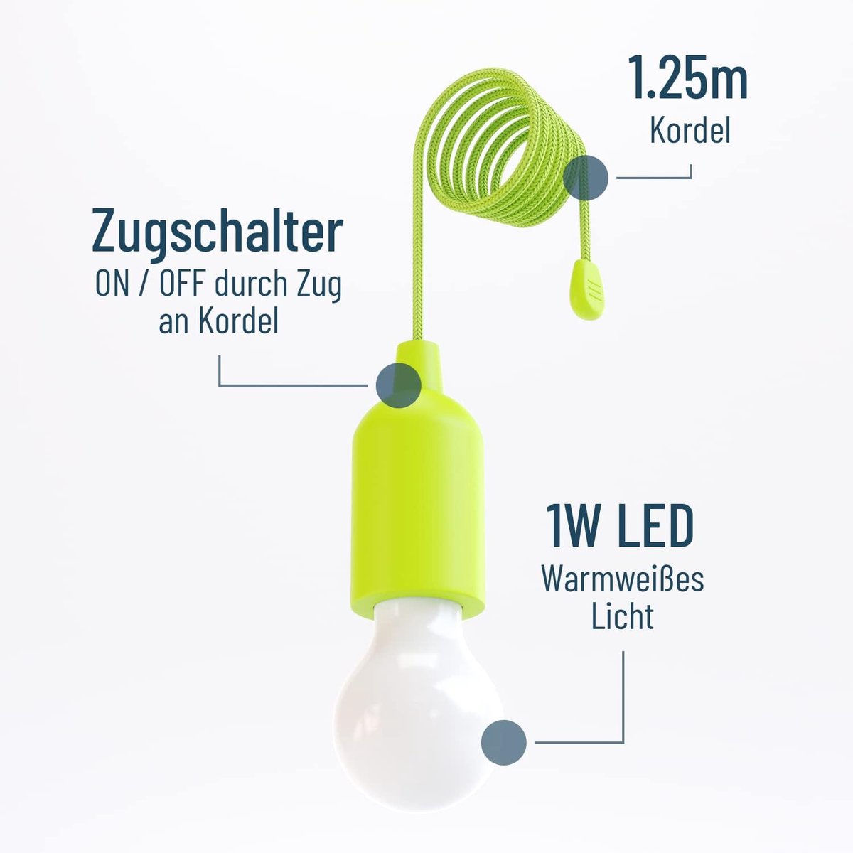 Camping lamp - pull light - Camping - Creative LED Tent Lamp - Portable Camping Lamp - Camplamp - Tent Lighting - Lights - Bright - IPX4 Waterproof - for Outdoor /fishing /Travel /camping /party decoration - Halloween - Christmas - green