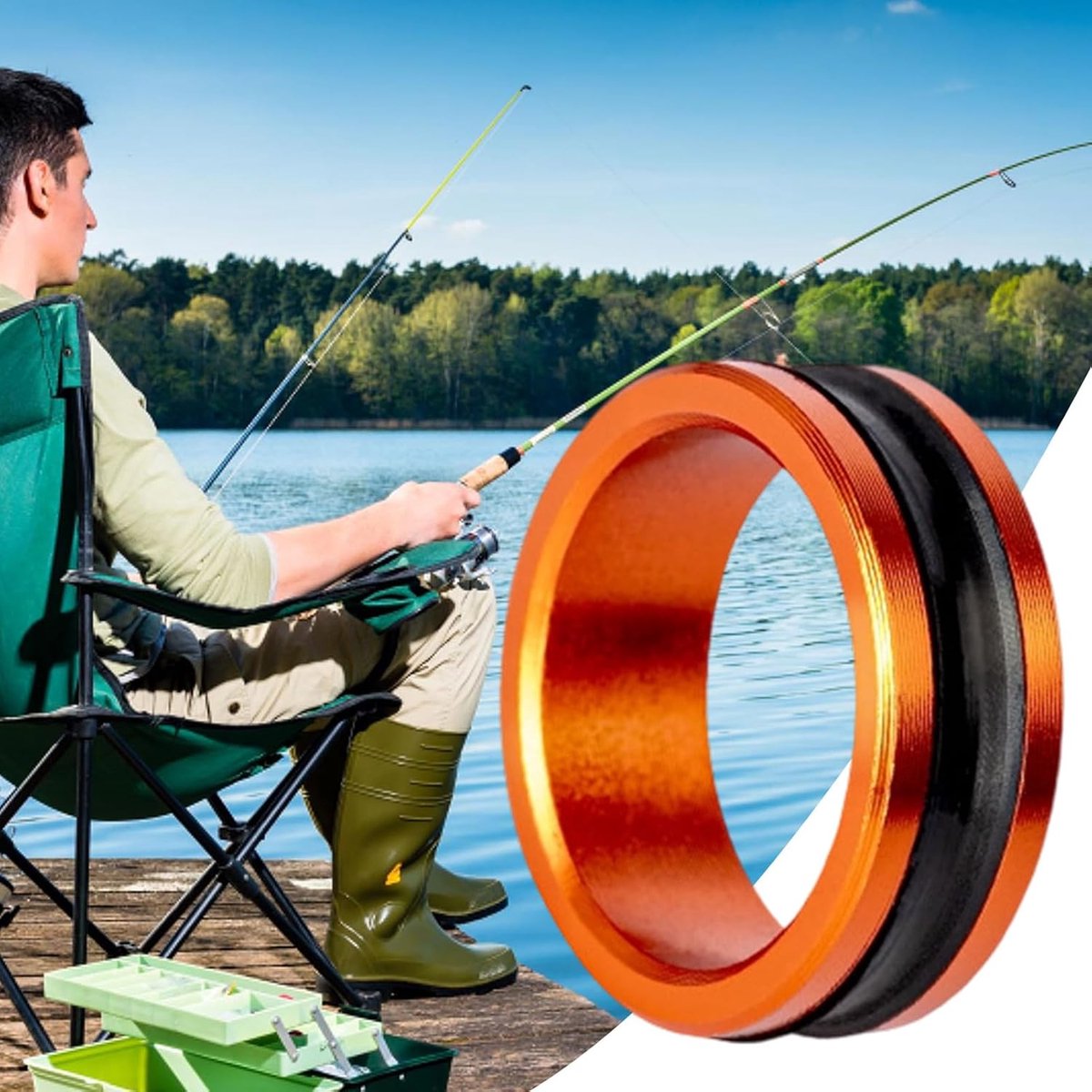 Fishing Line - Fishing Thread - Professional Line Pull Ring - Prevent Hand Scratches - Portable Practical - Sturdy Fishing Gear Accessories - Handy Tool - for fishing enthusiasts Enthusiasts / Beginners / Professionals