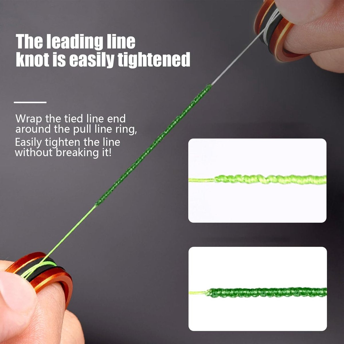 Fishing Line - Fishing Thread - Professional Line Pull Ring - Prevent Hand Scratches - Portable Practical - Sturdy Fishing Gear Accessories - Handy Tool - for fishing enthusiasts Enthusiasts / Beginners / Professionals
