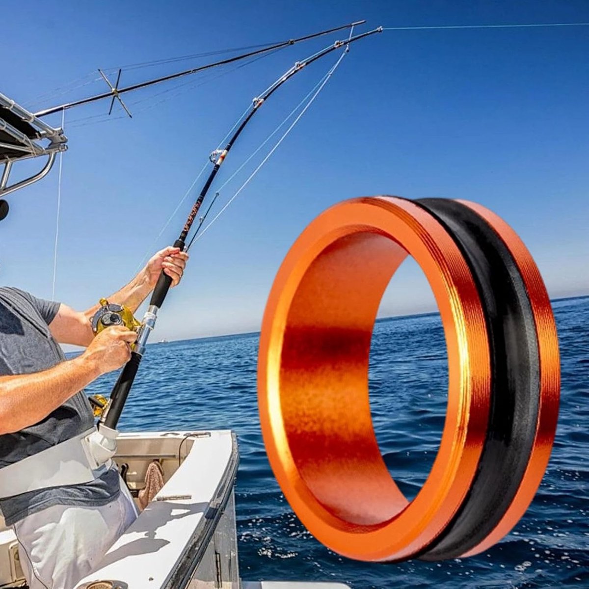 Fishing Line - Fishing Thread - Professional Line Pull Ring - Prevent Hand Scratches - Portable Practical - Sturdy Fishing Gear Accessories - Handy Tool - for fishing enthusiasts Enthusiasts / Beginners / Professionals