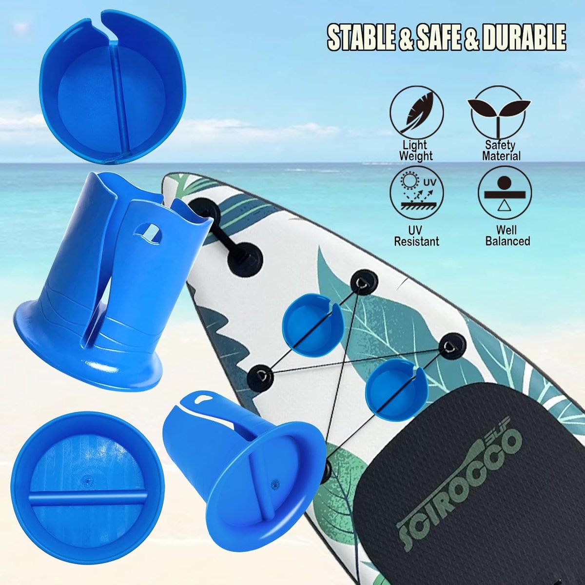 Paddle Board/SUP Cup Holder Water Bottle Holder Pink - Boat, Kayak, Surfboard, Camper, Desk, Swimming Pool, SUP