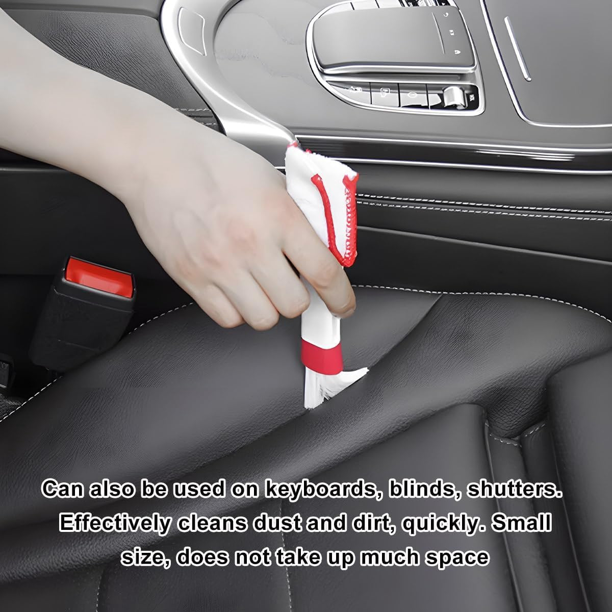 Blind cleaner - 2 pieces - Blind cleaner - Mini dust cloth - Blind cleaner - Ventilation brush - Dust cloth - Dust-free blinds - Easy to grip - Ideal cleaning tool - For car air vents - Microfiber dust cloth