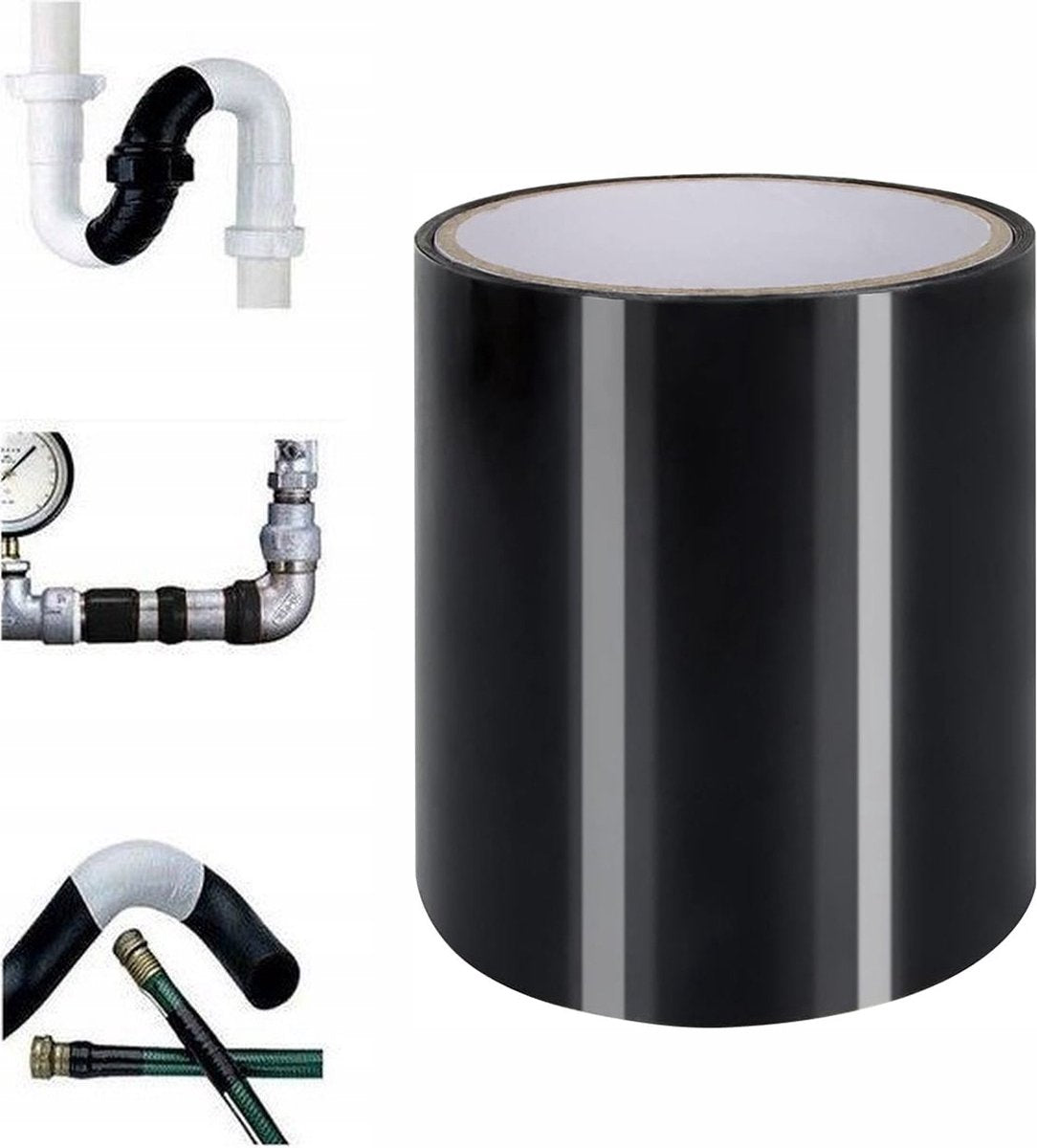 Super Strong Waterproof Tape - Duct Tape - Mounting Tape - 10 x 150cm - Leakage Tape - Flex Tape - General Utility Tape - Repair Tape - General Utility Tape - Black - For Pool/Bathroom/Tent/Leak Repair