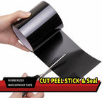 Super Strong Waterproof Tape - Duct Tape - Mounting Tape - 10 x 150cm - Leakage Tape - Flex Tape - General Utility Tape - Repair Tape - General Utility Tape - Black - For Pool/Bathroom/Tent/Leak Repair