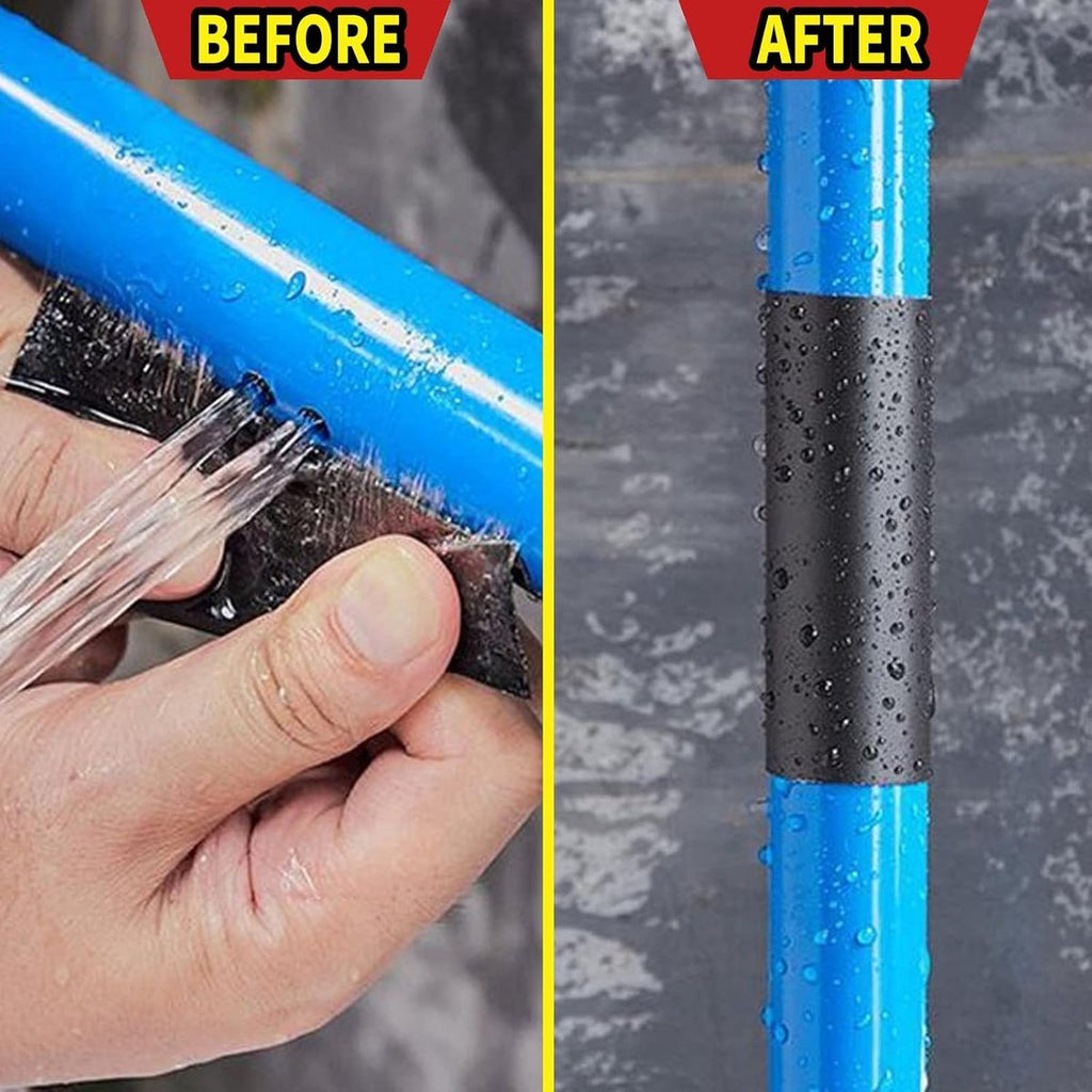 Super Strong Waterproof Tape - Duct Tape - Mounting Tape - 10 x 150cm - Leakage Tape - Flex Tape - General Utility Tape - Repair Tape - General Utility Tape - Black - For Pool/Bathroom/Tent/Leak Repair
