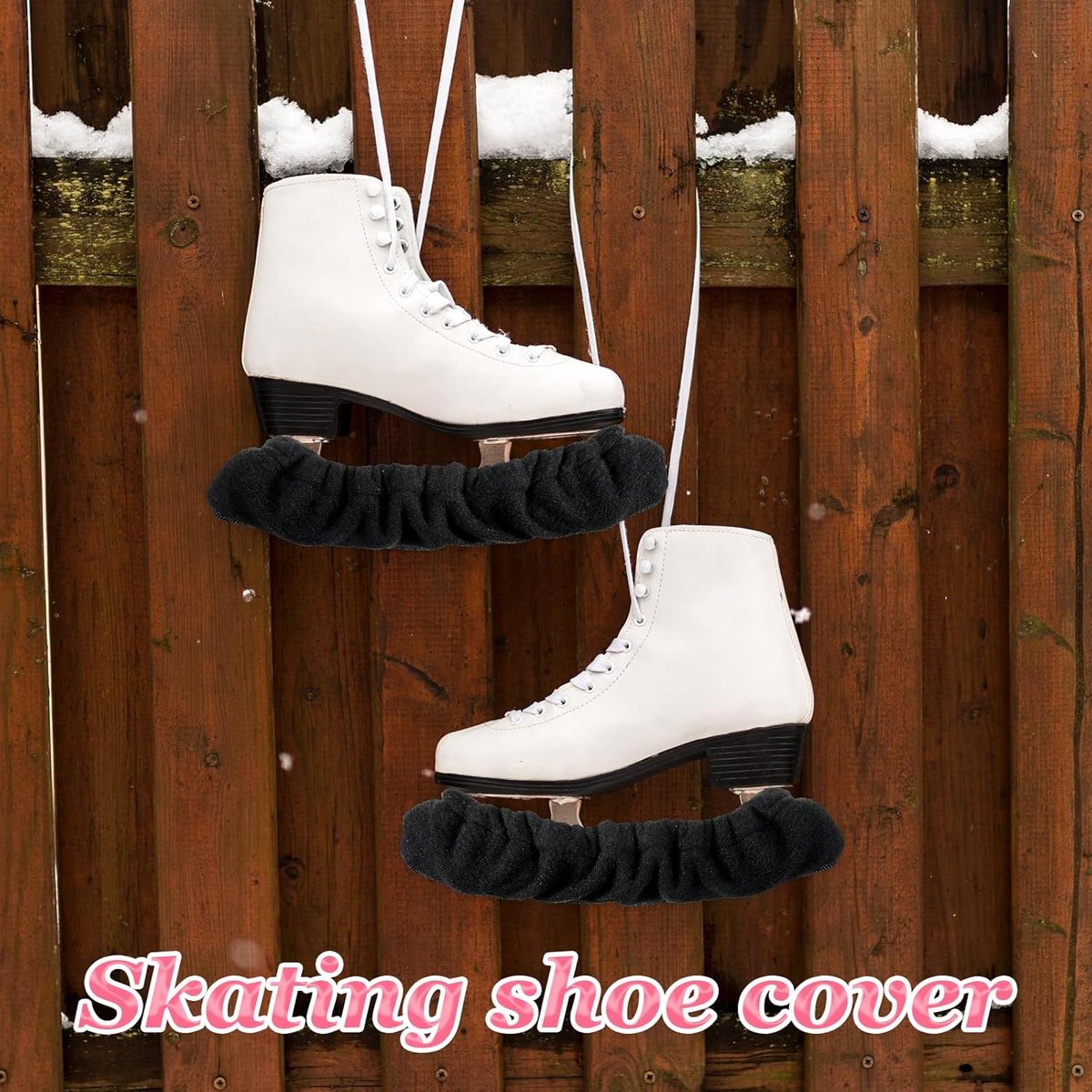 Skate guards - Sports skate guards - Skate covers - skate blade protectors - for men and women - sports blade protectors - protective covers - skating accessories - for field hockey skates, figure skates and ice skates - black - S - 30cm