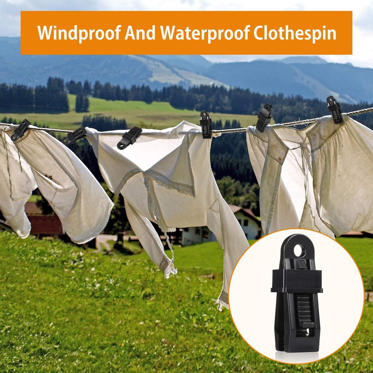 20 pieces - Tent clamps - Tarpaulin clips - Tent clip - tent clip awning clip - camping awning clip - crocodile clips - tarpaulin clip tarpaulin clip - for swimming pools, canopies, caravan awnings, car covers, outdoor tents, canopies and covers - 7.8*2.3