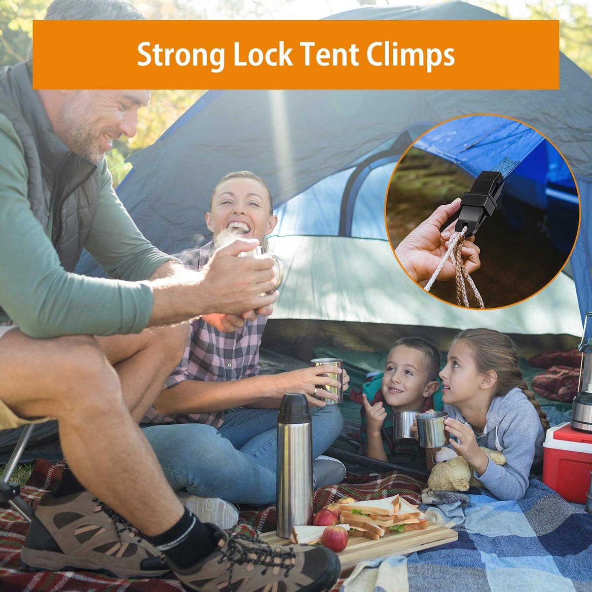 20 pieces - Tent clamps - Tarpaulin clips - Tent clip - tent clip awning clip - camping awning clip - crocodile clips - tarpaulin clip tarpaulin clip - for swimming pools, canopies, caravan awnings, car covers, outdoor tents, canopies and covers - 7.8*2.3