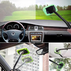 Window Squeegee - Car Cleaning Supplies - Window Washer - Windshield Cleaning Tool with 5 Reusable Towels - Car Window Squeegee - Car Interior Window Cleaning Tools - Car Wash Brushes - Window Squeegee