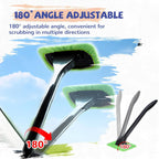Window Squeegee - Car Cleaning Supplies - Window Washer - Windshield Cleaning Tool with 5 Reusable Towels - Car Window Squeegee - Car Interior Window Cleaning Tools - Car Wash Brushes - Window Squeegee