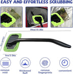 Window Squeegee - Car Cleaning Supplies - Window Washer - Windshield Cleaning Tool with 5 Reusable Towels - Car Window Squeegee - Car Interior Window Cleaning Tools - Car Wash Brushes - Window Squeegee
