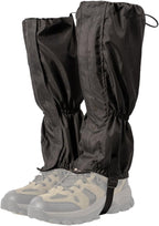 Waterproof Gaiters - 1 pair - Hiking Gaiters - Waterproof Gaiters - Hiking Gaiters - Leg Covers - Shoe Covers - Gaiters - Adjustable Gaiters - Hiking Shoe Accessories - for hiking, skiing, walking, climbing - black