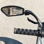 1 Pair Bicycle Mirror Ebike Rearview Mirror - Handlebar Bicycle Mirror - Bicycle Mirror - Safe Rearview Mirror for Bicycle - scratch-resistant glass lens - adjustable and rotatable safe rearview mirror - 360º Rotatable - Black