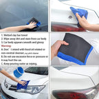 Car clay cloth - Car wash towel - Car cleaning towel - Clay bar - Clay towel - Clay bar towel - Car cleaning - detailing cloth - perforated polishing cloth - cleaning cloth - for car detailing, car cleaning, disinfection - 30*30 cm - blue