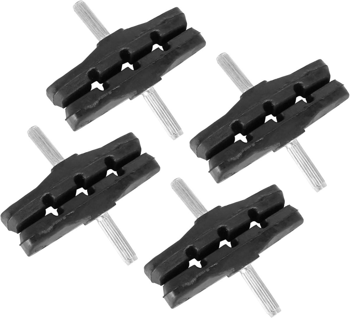 4 pairs - Brake pads - Bicycle brake pads - Bicycle Brake Pad Set - Brake shoe - Replacement brake pads - Brake pads for mountain bikes - Rubber bicycle brake pads - rubber road bike brake boot - bicycle accessories - for bicycles, mountain bikes - 70 mm