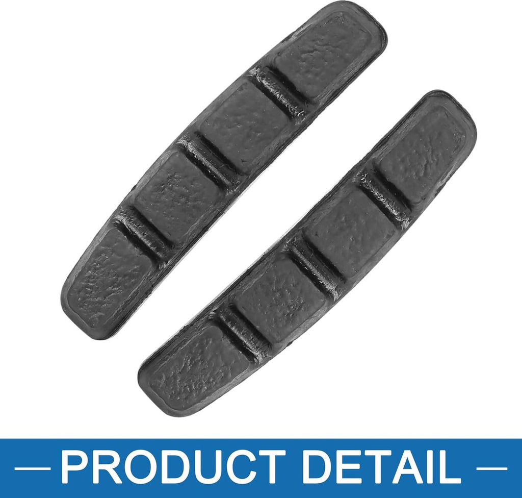 4 pairs - Brake pads - Bicycle brake pads - Bicycle Brake Pad Set - Brake shoe - Replacement brake pads - Brake pads for mountain bikes - Rubber bicycle brake pads - rubber road bike brake boot - bicycle accessories - for bicycles, mountain bikes - 70 mm