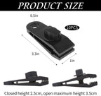 10 pieces - 2.6*8.3*3 cm - tent clips - tarp clips - clips for outdoor awnings - clips for sun sails - clips for tent tarpaulins - awning accessories - black