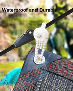 50 pieces - 6 inch - Elastic rope - Elastic cord - Tensioning elastic - tension cord - ball bungee cords - with balls - reusable - for golf nets, soccer goals, camping, tent poles, hose - white rope black spot - 150*22 mm