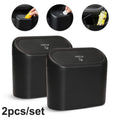 Car Trash Can, Waterproof Hanging Storage Box with Lid, 2-Pack Portable for Car \\u0026 Office
