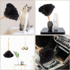 Ostrich Feather Duster - 40cm Long - Wooden Handle - Universal - Brown - Reusable and Washable Car Dusters - Eco-Friendly Cleaning Dusters - Feather Dusters