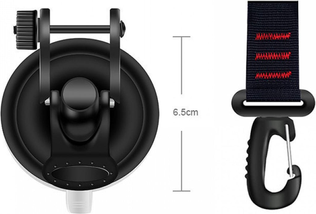 4 pieces - hooks - with suction cup - Powerful Suction Cup Anchor - ABS - Black - Multifunctional - large suction cup - without drilling - for camper, house tent, car awnings, canopies and car cover