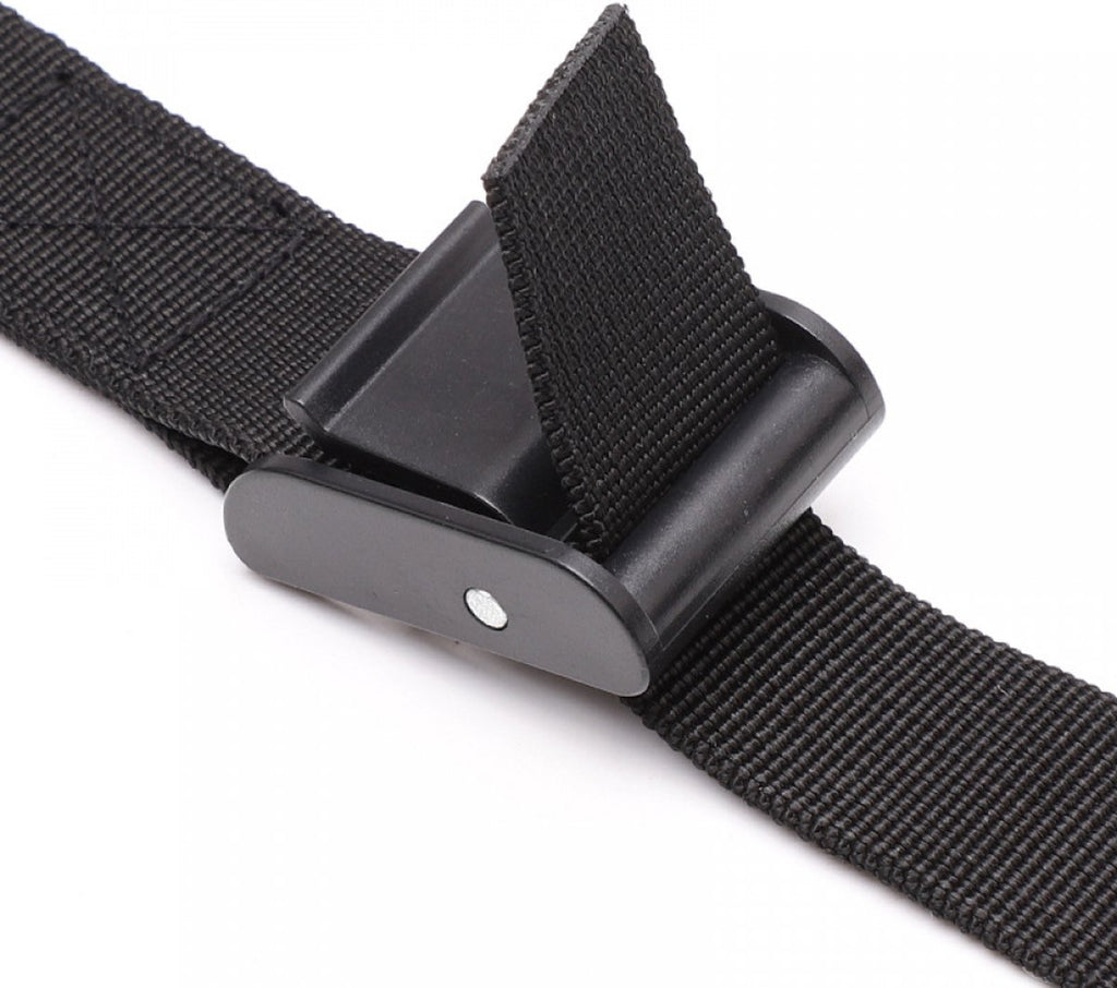 4 pieces - Tension straps - Lashing straps - Fastening straps - 25 MM * 1.5 meters long - Polyester fibers - Black - with buckle - adjustable - for vans, bicycles, trailers, luggage