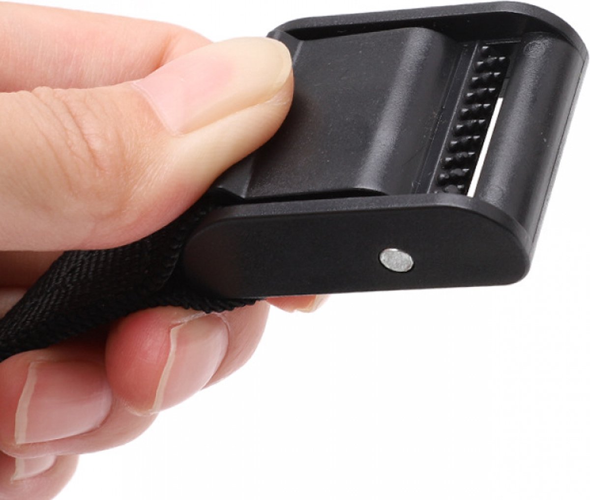 4 pieces - Tension straps - Lashing straps - Fastening straps - 25 MM * 1.5 meters long - Polyester fibers - Black - with buckle - adjustable - for vans, bicycles, trailers, luggage