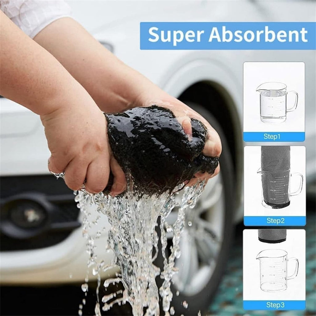 2 pieces - Microfiber cloth - drying towel - drying towel - Drying cloth - Cleaning towels - 40*40 cm - 600 g/m² - gray - Absorbent - for shower, bathroom and car washing