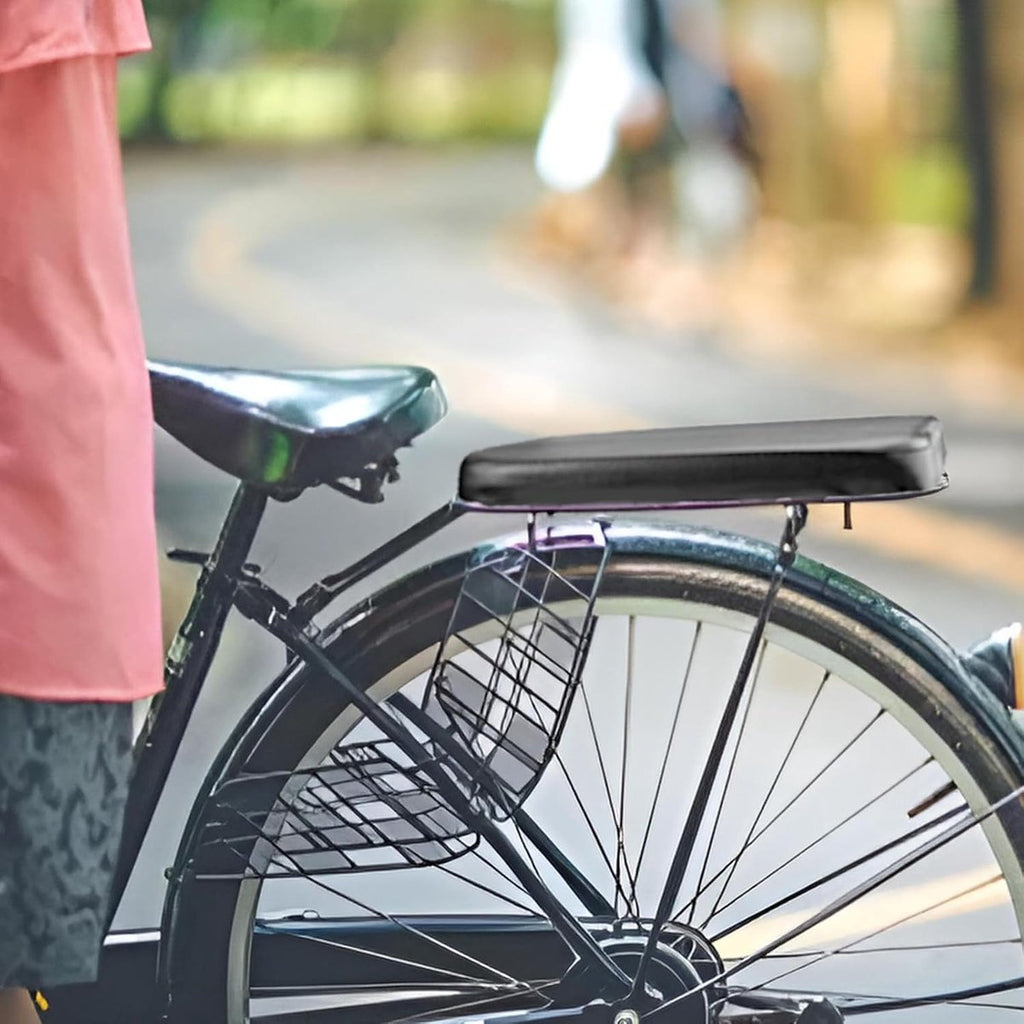 Bicycle Seat Rear Seat - Bicycle Seat Rear - Luggage Carrier Cushion - Rear Bicycle Seat - Bicycle Cushion Luggage Carrier - Universal - Black - Electric Bicycle/Bicycles/Electric Scooter - Soft