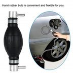 Siphon pump - Hand pump - Oil pump - Siphon pump - Fuel - One-way valve - For boat engine, camper, tractor, motorhome - Black - No hose
