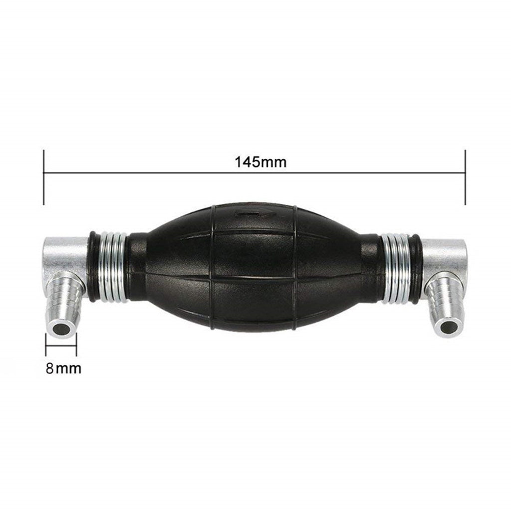 Siphon pump - Hand pump - Oil pump - Siphon pump - Fuel - One-way valve - For boat engine, camper, tractor, motorhome - Black - No hose