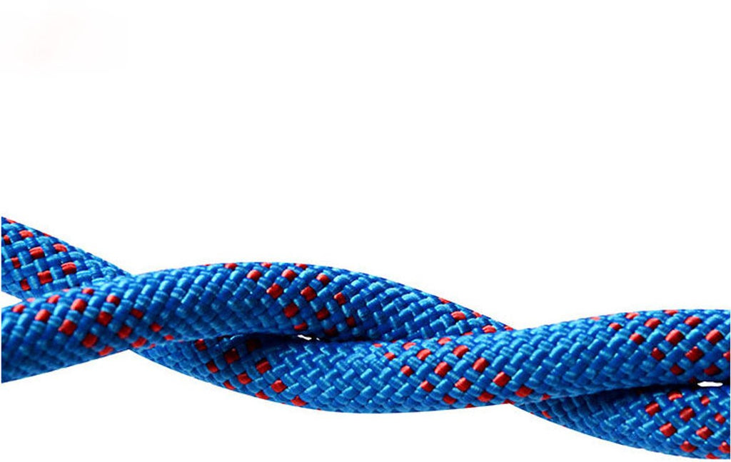 Rope - 10 Meters - 10mm Thickness - Includes Carabiner - Sturdy Climbing Rope for Magnet Fishing - Red - Escape Fire Rescue Rope - Climbing Rope