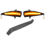 2x Dynamic LED Turn Signal Lights Yellow Mirror Mounted For Civic 8th (2005-2011) by DEBUNS