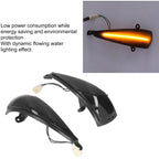 2x Dynamic LED Turn Signal Lights Yellow Mirror Mounted For Civic 8th (2005-2011) by DEBUNS