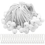 Elastic Rubber Straps with Balls for Marquees Tents Banners Tarpaulins 50 Pack