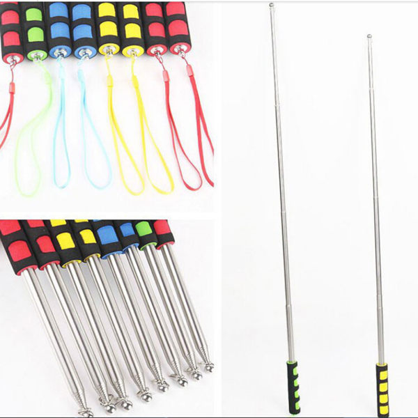 Portable Telescopic Flagpole 2m Extendable Handheld Windsock Random Color