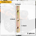 Polaris ATV Snow Plow Pro Scissor Pins Replacement 2-Pack Compatible with Glacier Plough