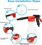 Car Foam Gun,    - Adjustable Ratio Dial Car Snow Soap Gun Fit Low Water Pressure Universal Standard Garden Hose, Blaster Car Washer Sprayer for Home Garden Use