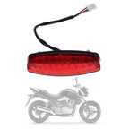 Motorcycle Tail Light Brake Light 12V Red Compatible with ATV Off-Road Motorcycle