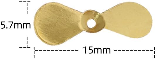 Pack of 100 Large Topwater Propeller Blades Prop Spin Custom Surface Wooden Lure Parts