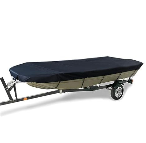 Square Boat 17-20FT (625cm × 360cm):Boat Cover Trailerable Marine Grade 210D grey