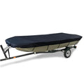 Square Boat 17-20FT (625cm × 360cm):Boat Cover Trailerable Marine Grade 210D grey