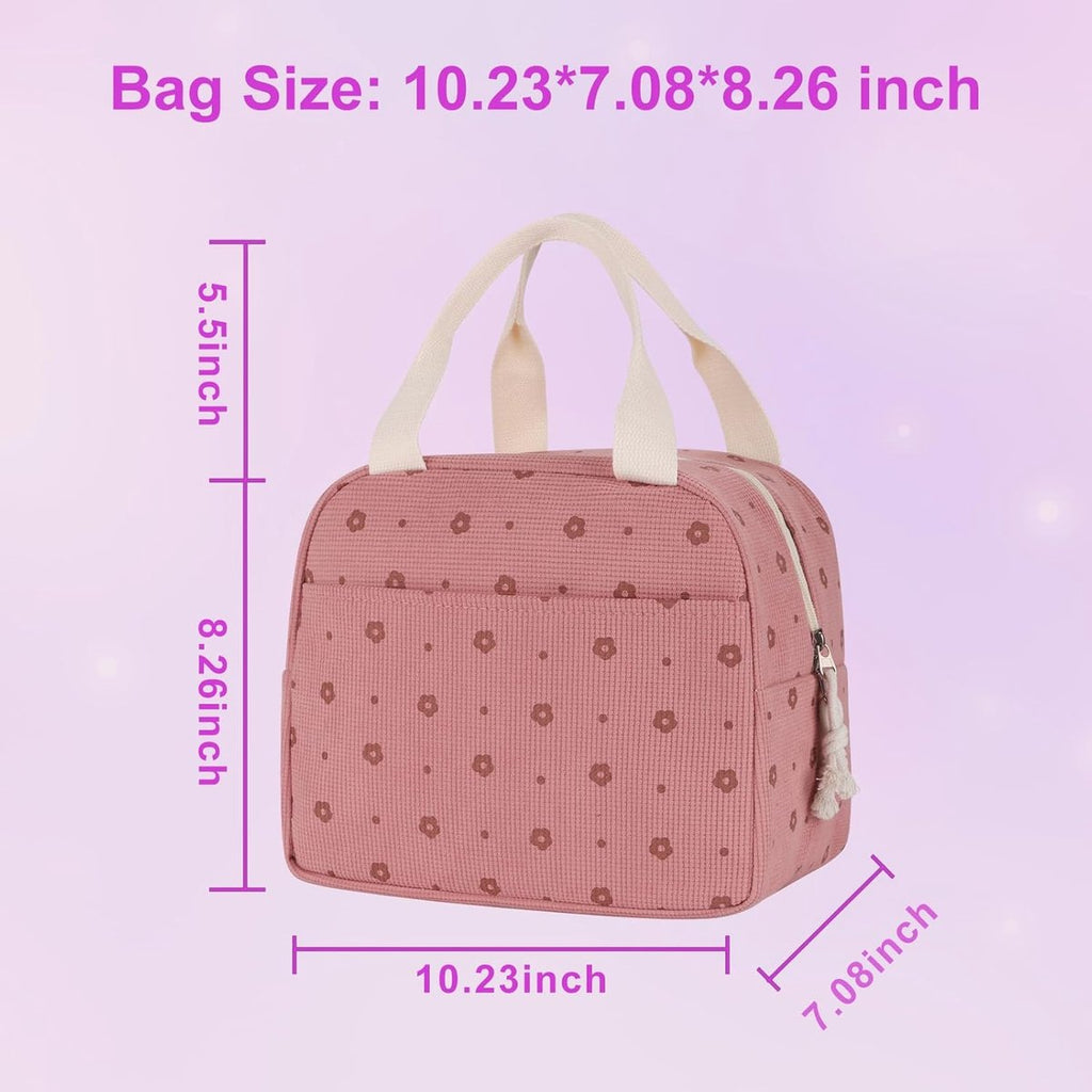 Cooler Bags - Lunch Bag - Handle Strap - Cooler Bag - Lunch Bag - Insulated Cooler Bag - Picnic Bag - 25.5*21*17cm - Suitable for work, office, travel and picnics（White）