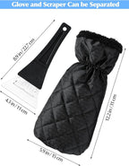 Snow Removal Tools - Snow Shovel - Windshield Ice Scraper - Antifreeze Gloves for Easily Removing Frost and Ice from the Windshield - Snow Scraper - Ultra-Light Tool for Defrosting Car Windows