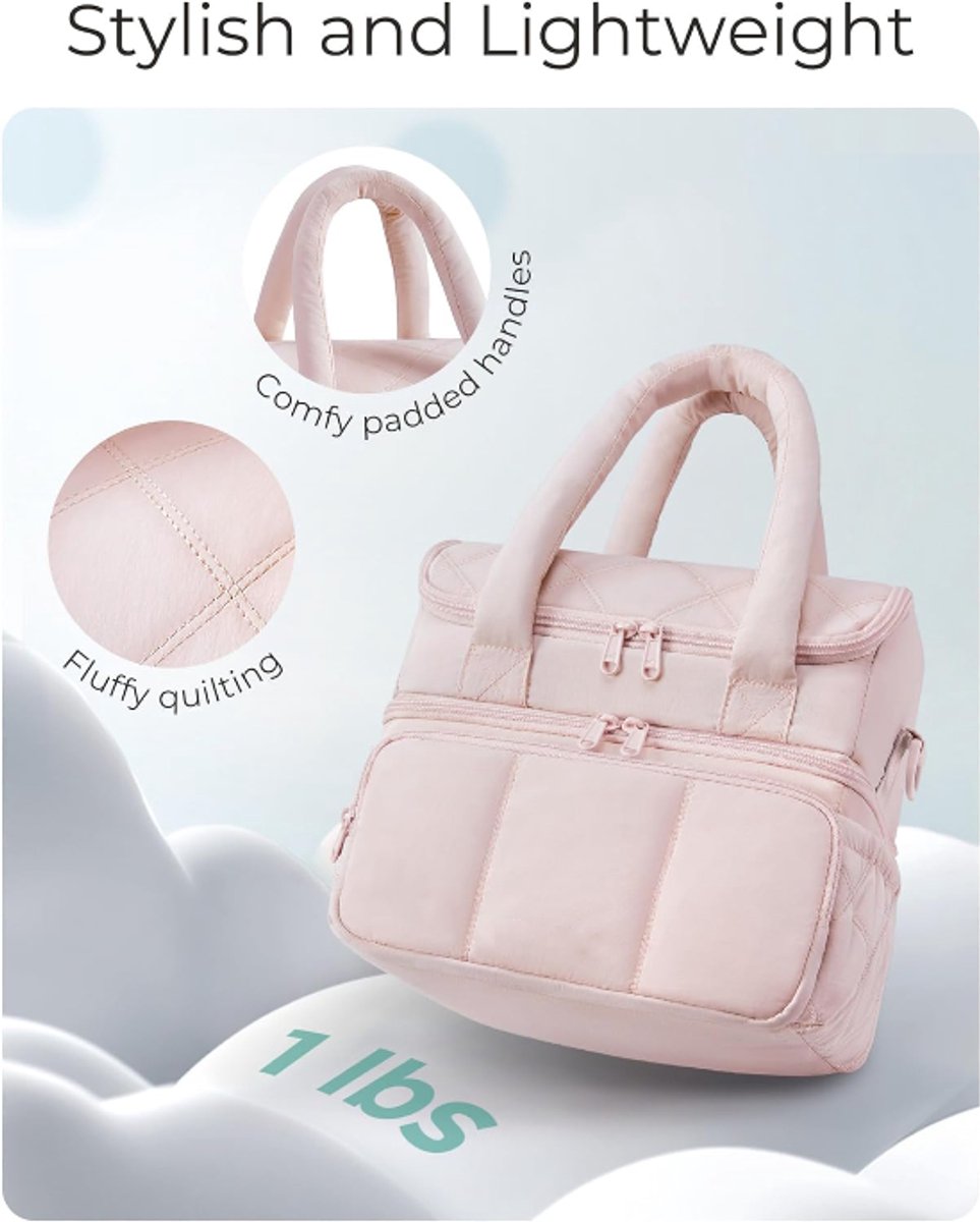 Cooler Bags - Lunch Bag - Handle Strap - Cooler Bag - Lunch Bag - Insulated Cooler Bag - Picnic Bag - Suitable for work, office, travel and picnics（Black）