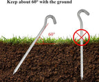 Tent peg - 8 cm / 7 inch - Metal aluminum awning peg - Camping peg Tent anchor - Silver
