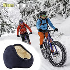 Unisex winter earmuffs - Warm earmuffs suitable for outdoor use - Adjustable, thick fleece earmuffs for head warmth - Suitable for skiing, cycling and outdoor activities