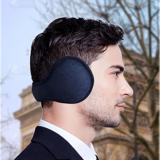 Unisex winter earmuffs - Warm earmuffs suitable for outdoor use - Adjustable, thick fleece earmuffs for head warmth - Suitable for skiing, cycling and outdoor activities