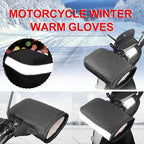 Motorcycle handlebar gloves - riding gloves - PU leather motorcycle handlebar gloves - winter motorcycle gloves - warm gloves - electric scooter gloves - daily commuting gloves for men and women