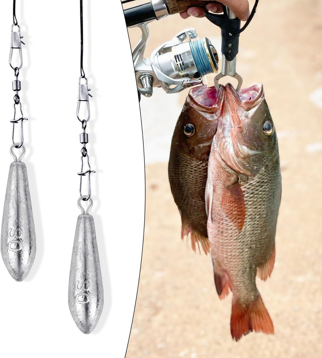 10 Pack Drop Shot Fishing Weights, Lead Bottom Sinkers for Bass Fishing Rigs, Soft Plastics, Freshwater Lures and Tackle Boxes